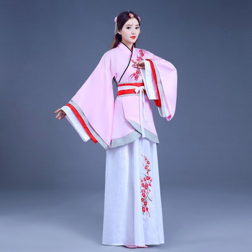 Women's Chinese folk dance costumes china ancient traditional hanfu korean Japanese kimono hambok  fairy anime cosplay dresses